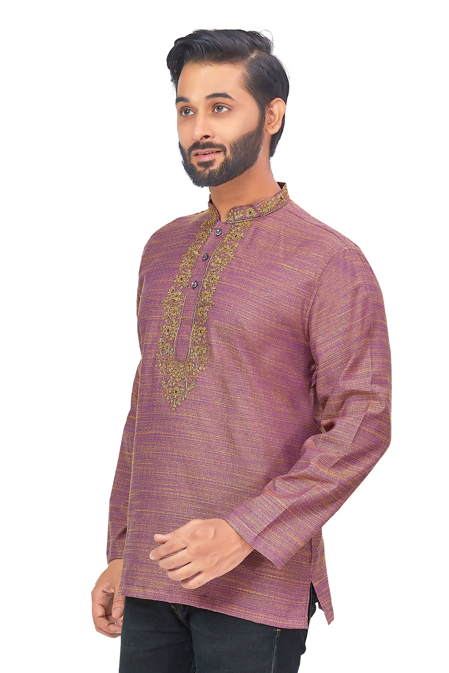 Mens Embroidered Kurti - Roop Darshan