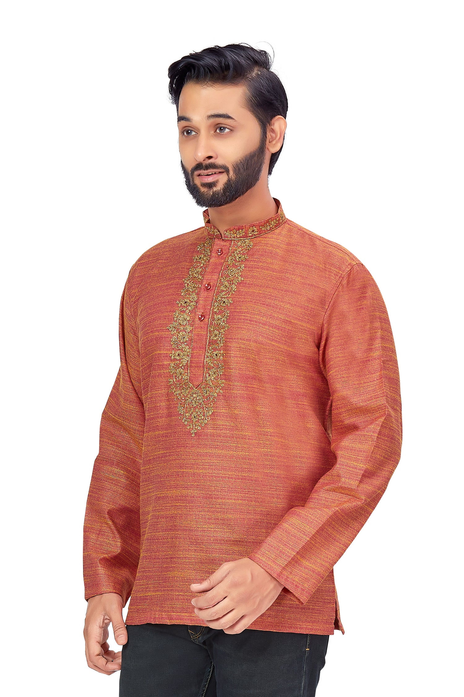 Mens Embroidered Kurti - Roop Darshan