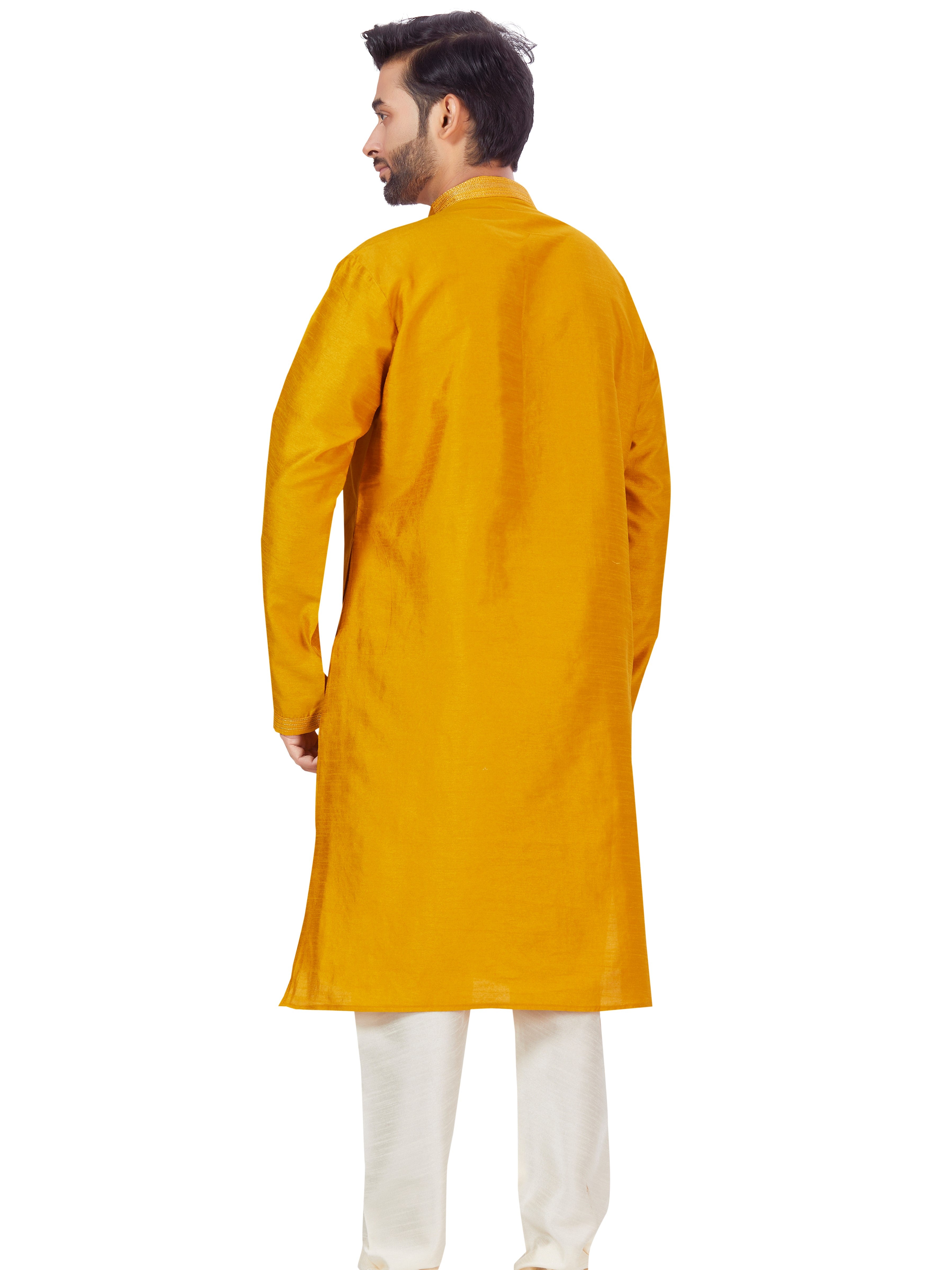 Mens Dupion Plain Kurta Payjama - Roop Darshan