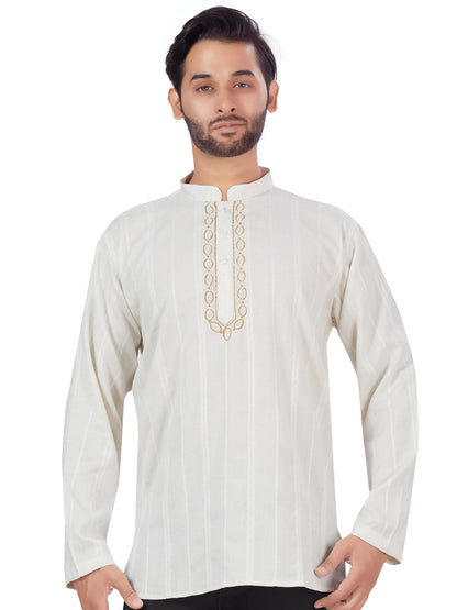 Mens Embroidered Kurti - Roop Darshan