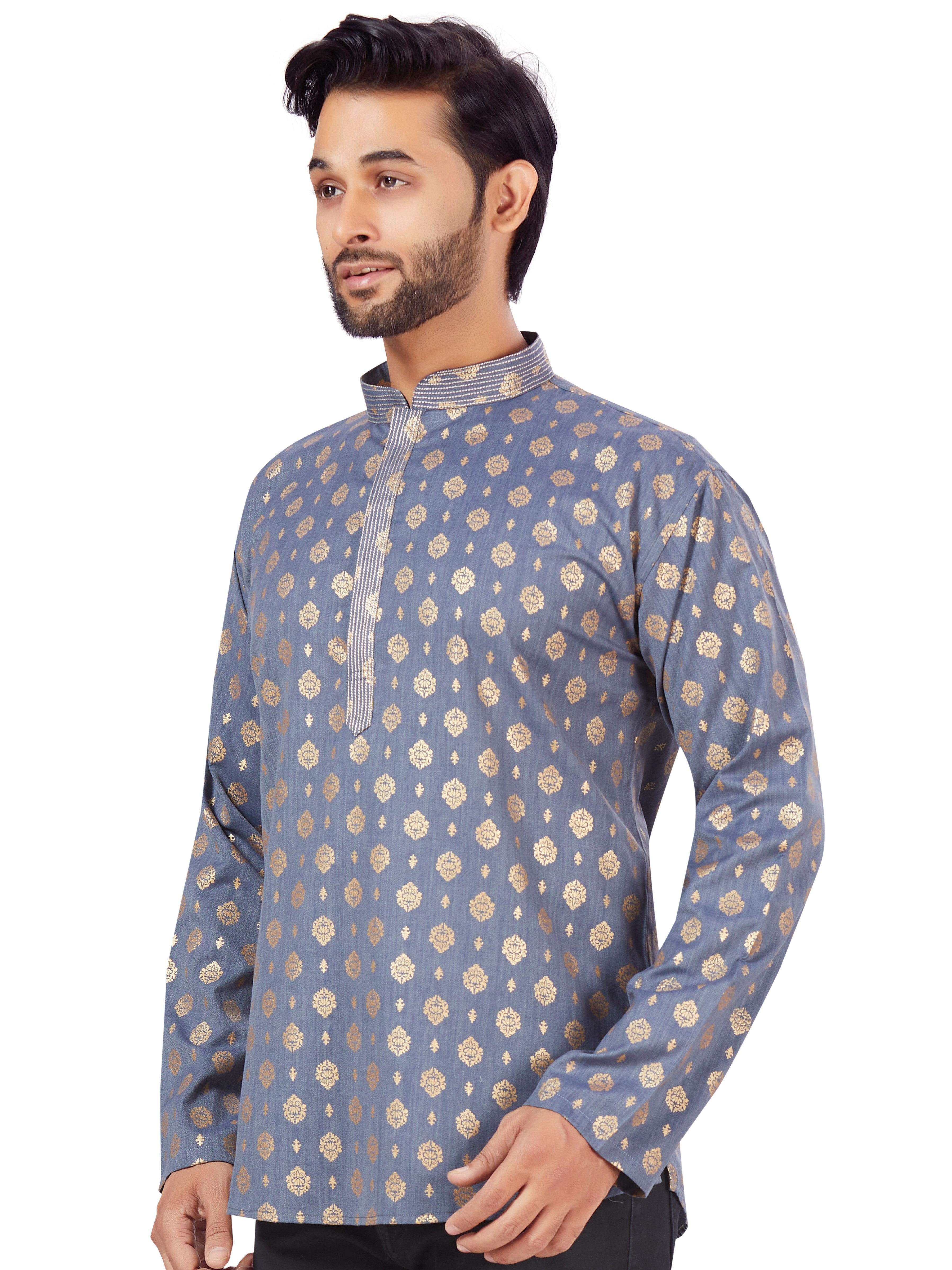 Mens Printed Kurti - Roop Darshan