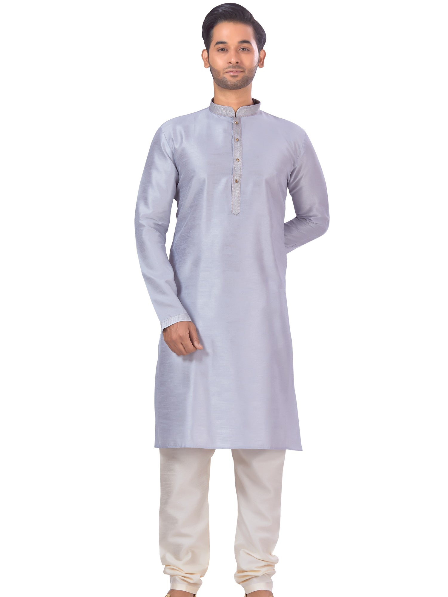 Mens Plain Kurta Payjama - Roop Darshan