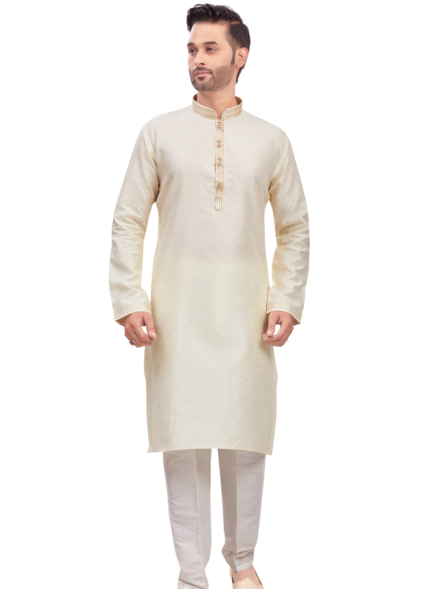Mens Brocade Kurta Set - Roop Darshan