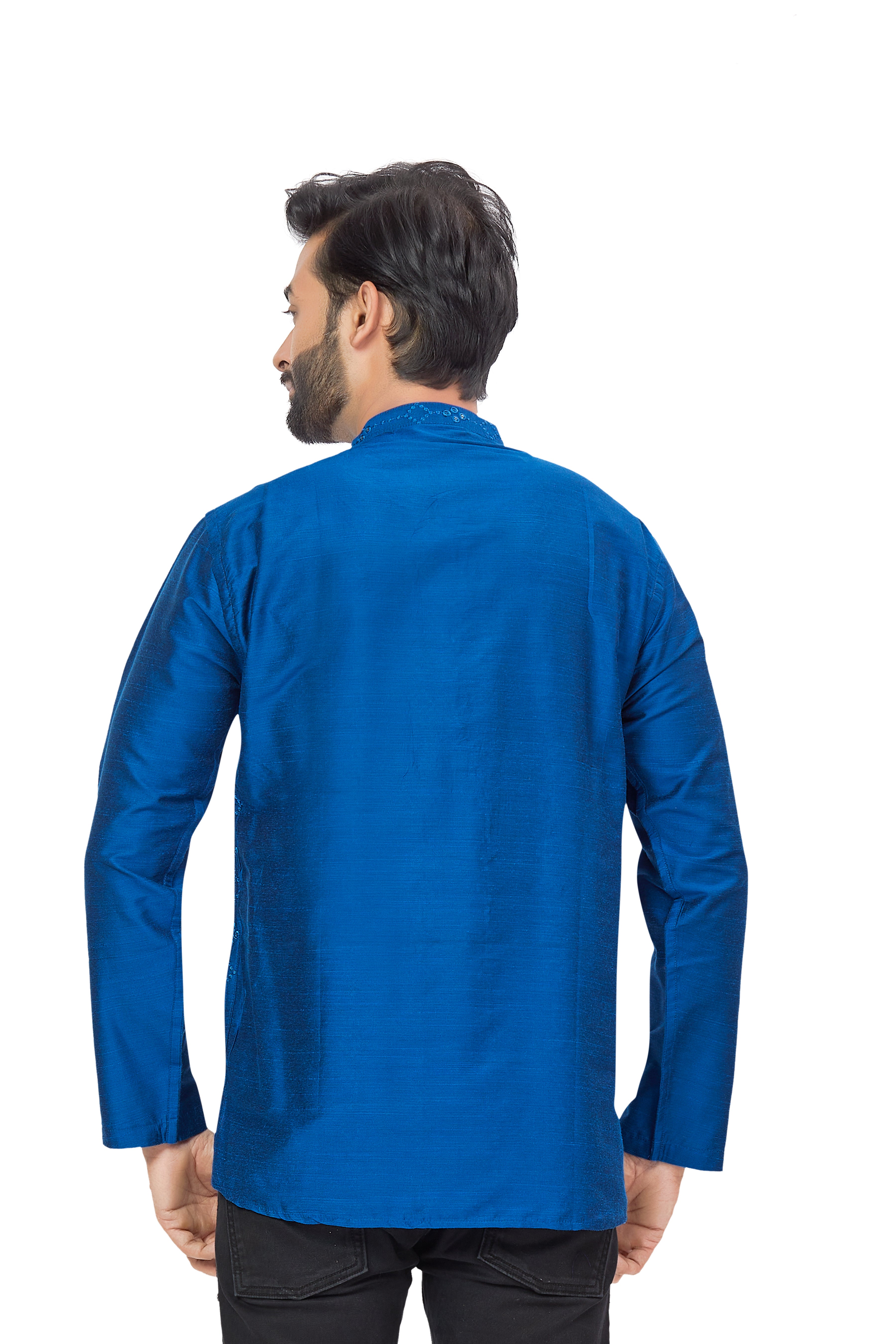 Mens Resham Embroidered Kurti - Roop Darshan