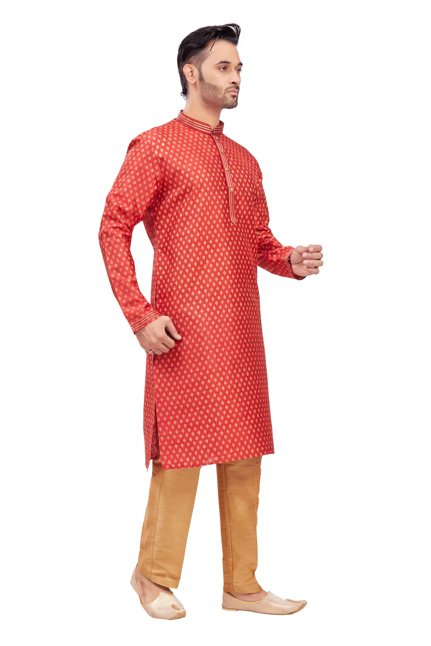 Mens Printed Kurta Set - Roop Darshan