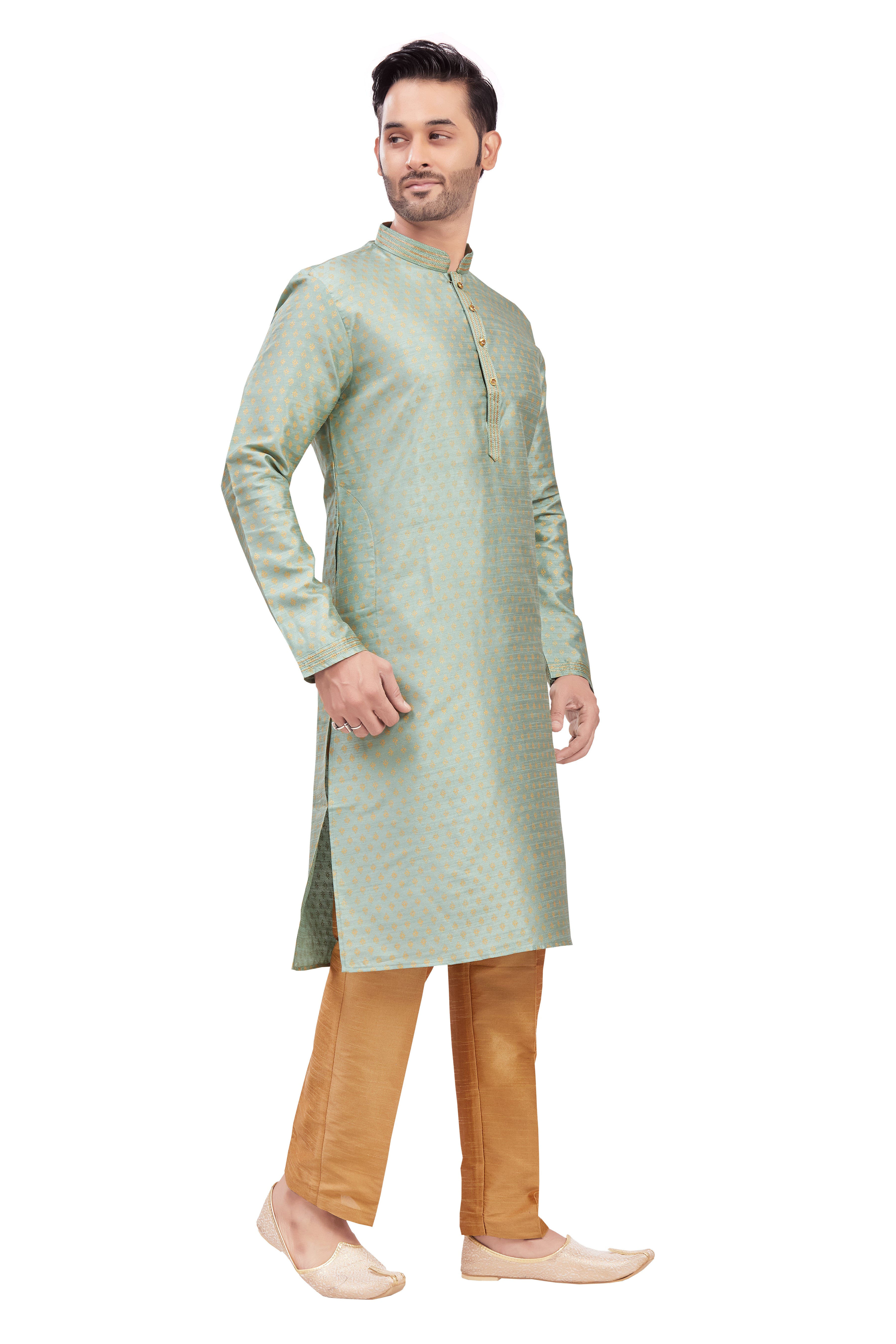 Mens Printed Kurta Set - Roop Darshan
