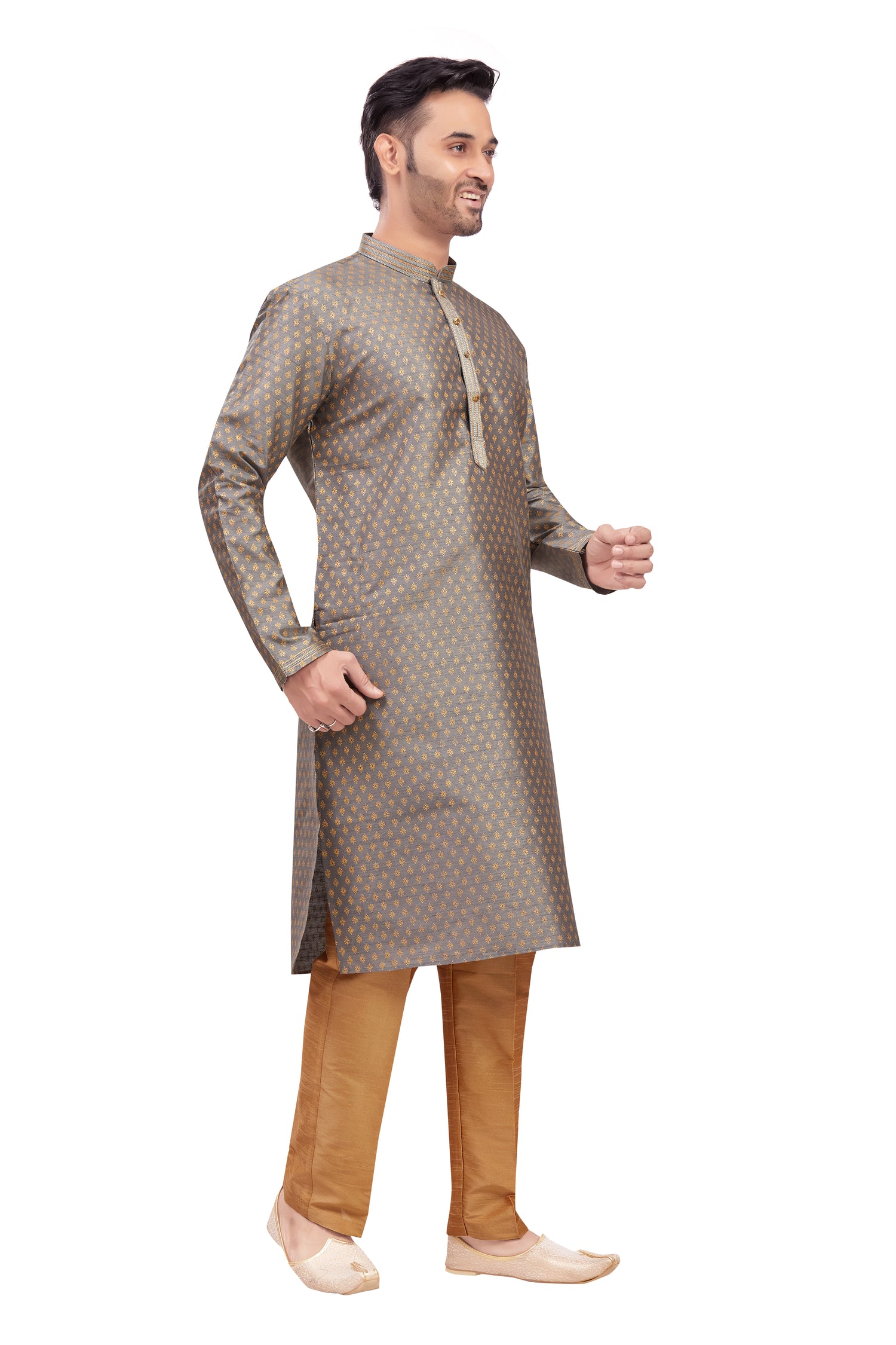 Mens Printed Kurta Set - Roop Darshan