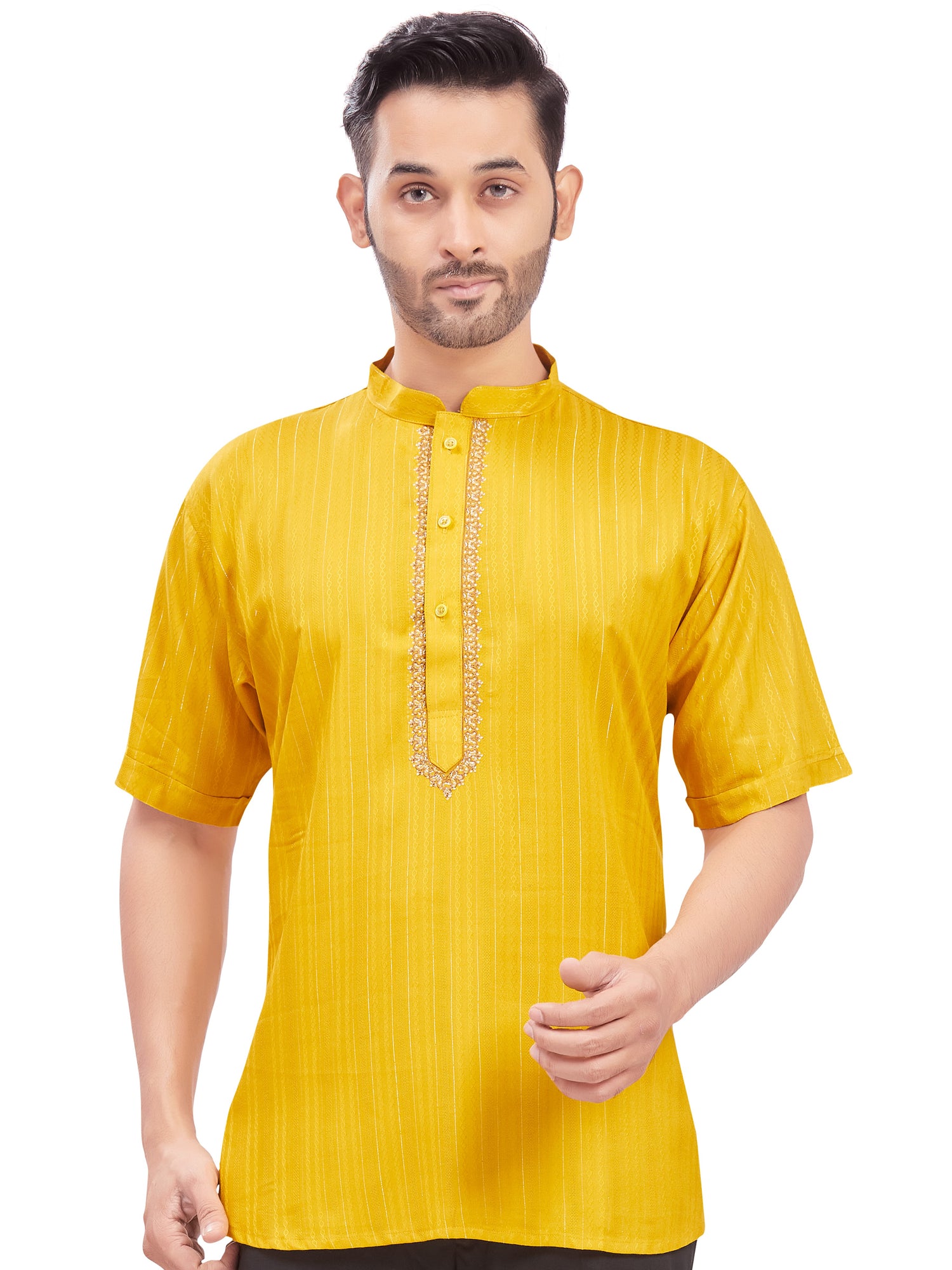 Mens Embroidered Kurti - Roop Darshan