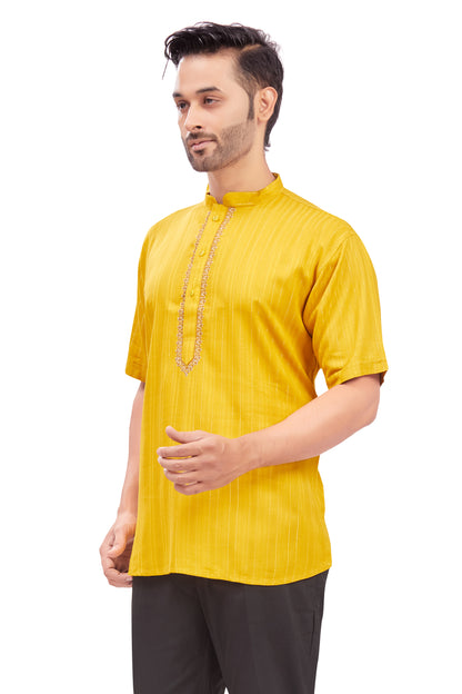 Mens Embroidered Kurti - Roop Darshan