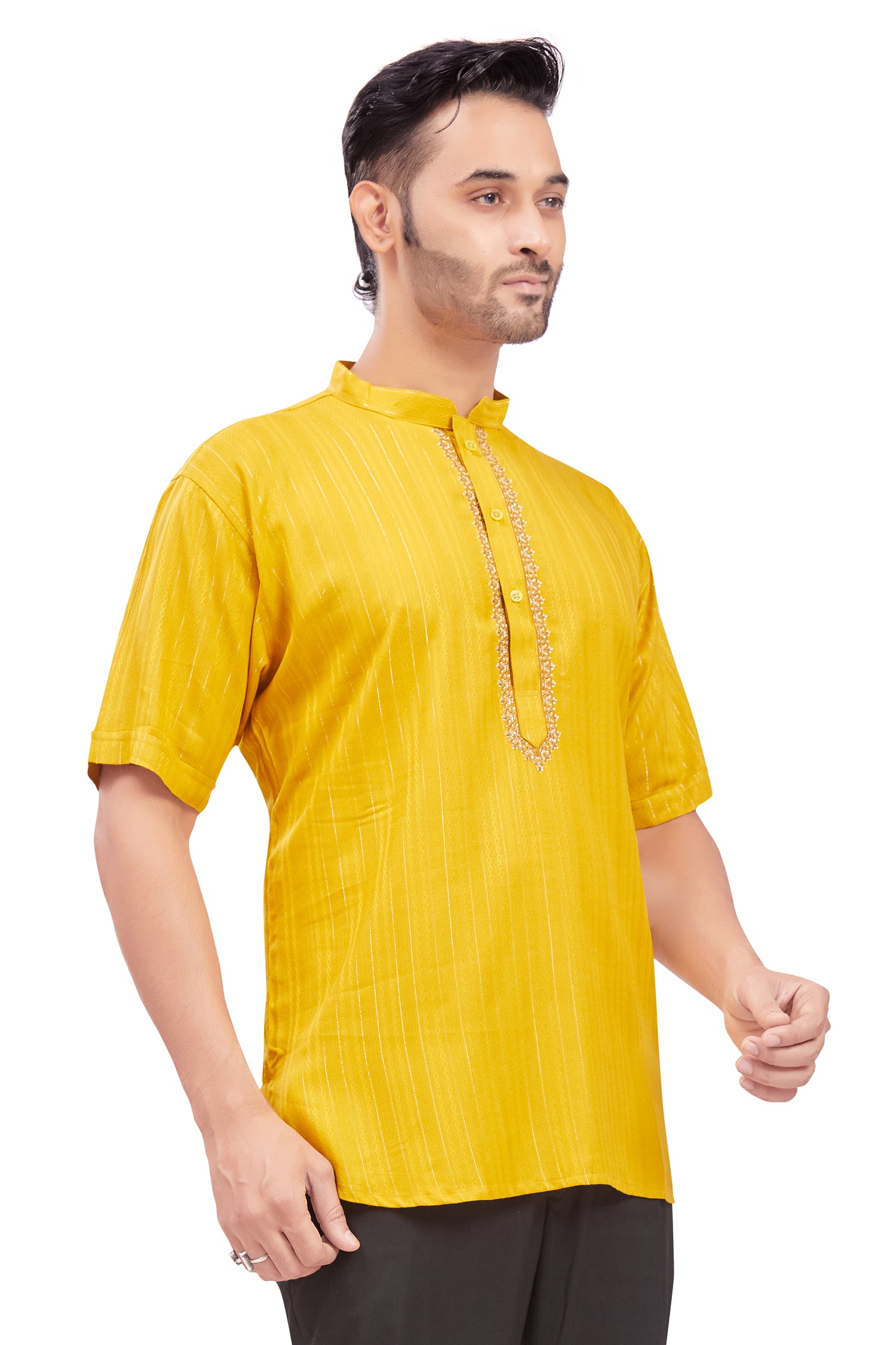 Mens Embroidered Kurti - Roop Darshan