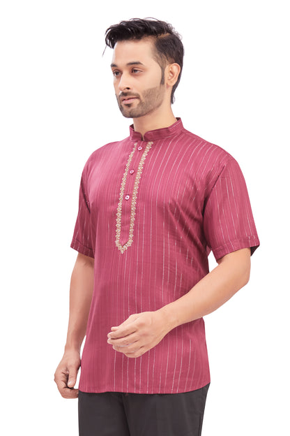 Mens Embroidered Kurti - Roop Darshan