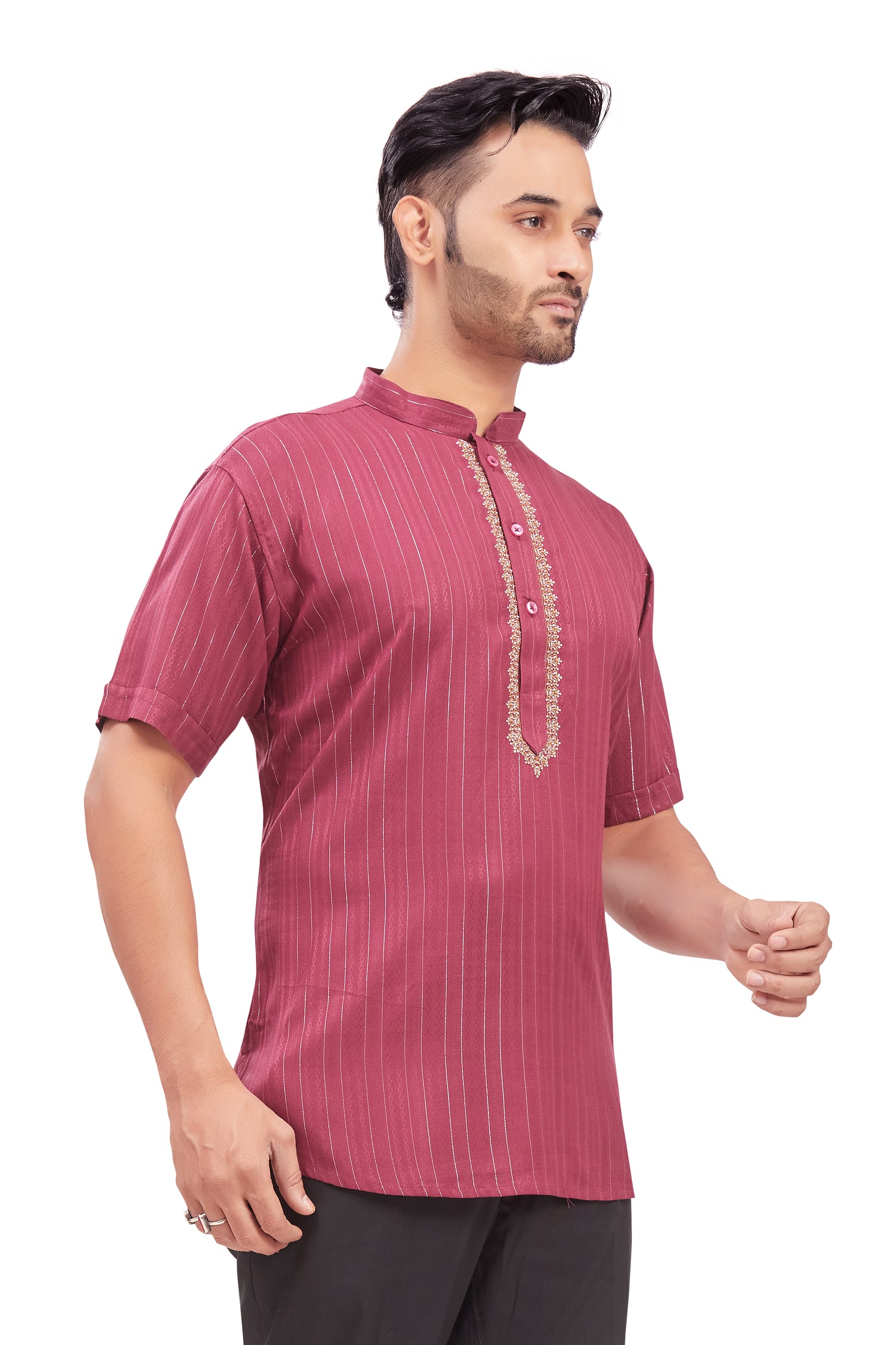 Mens Embroidered Kurti - Roop Darshan