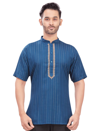 Mens Embroidered Kurti - Roop Darshan