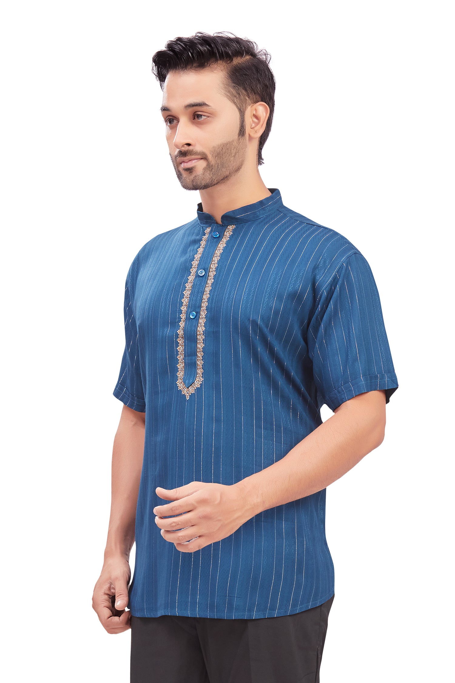 Mens Embroidered Kurti - Roop Darshan