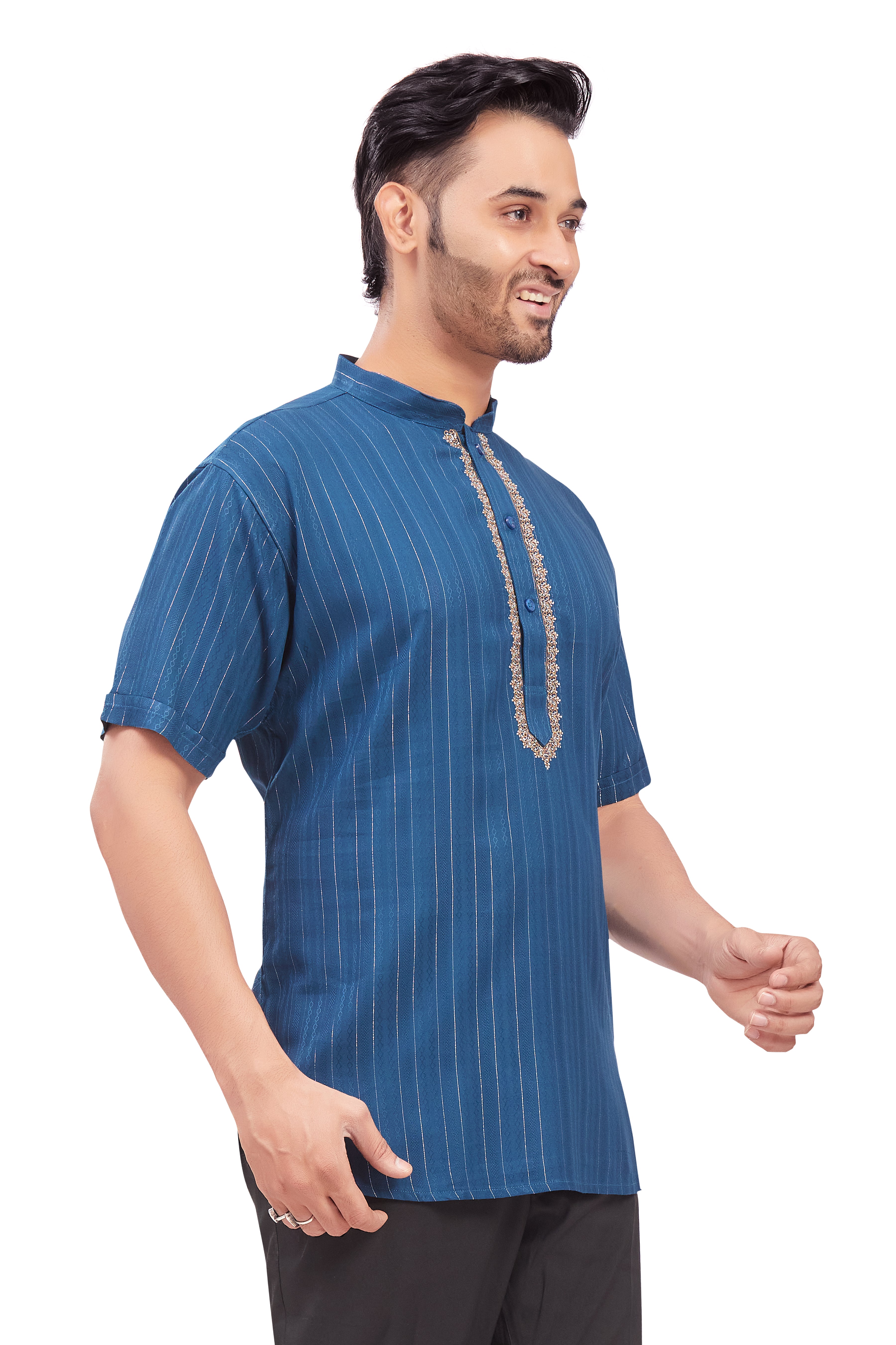 Mens Embroidered Kurti - Roop Darshan