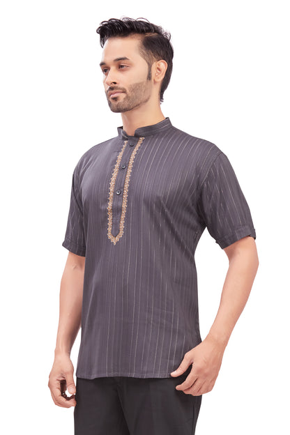 Mens Embroidered Kurti - Roop Darshan