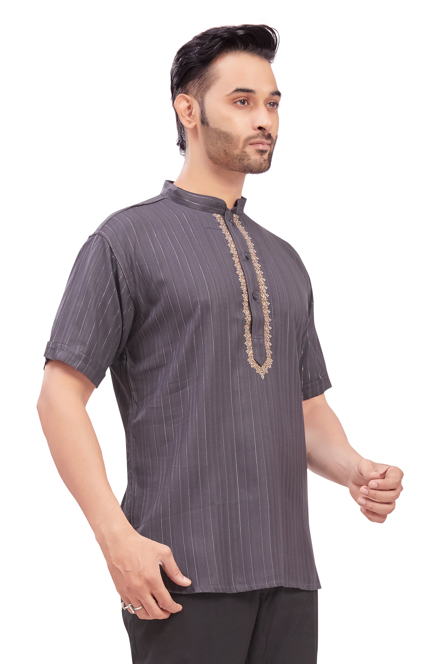 Mens Embroidered Kurti - Roop Darshan