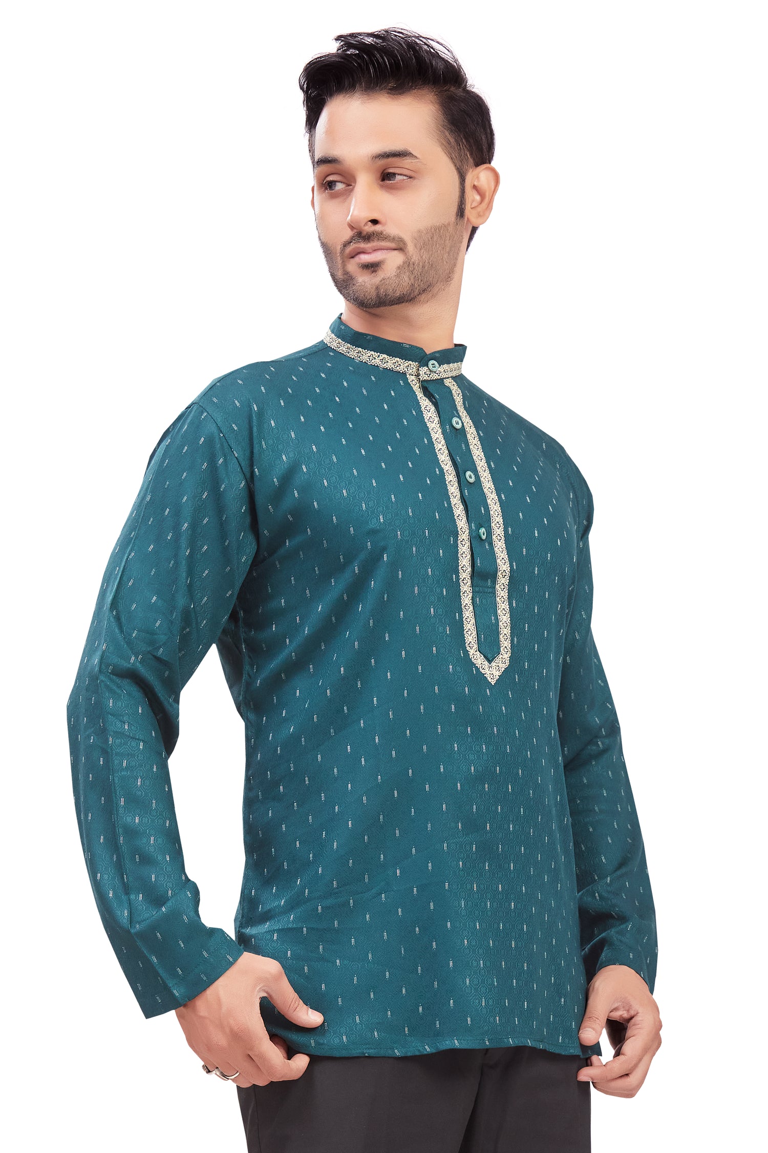 Mens Embroidered Kurti - Roop Darshan