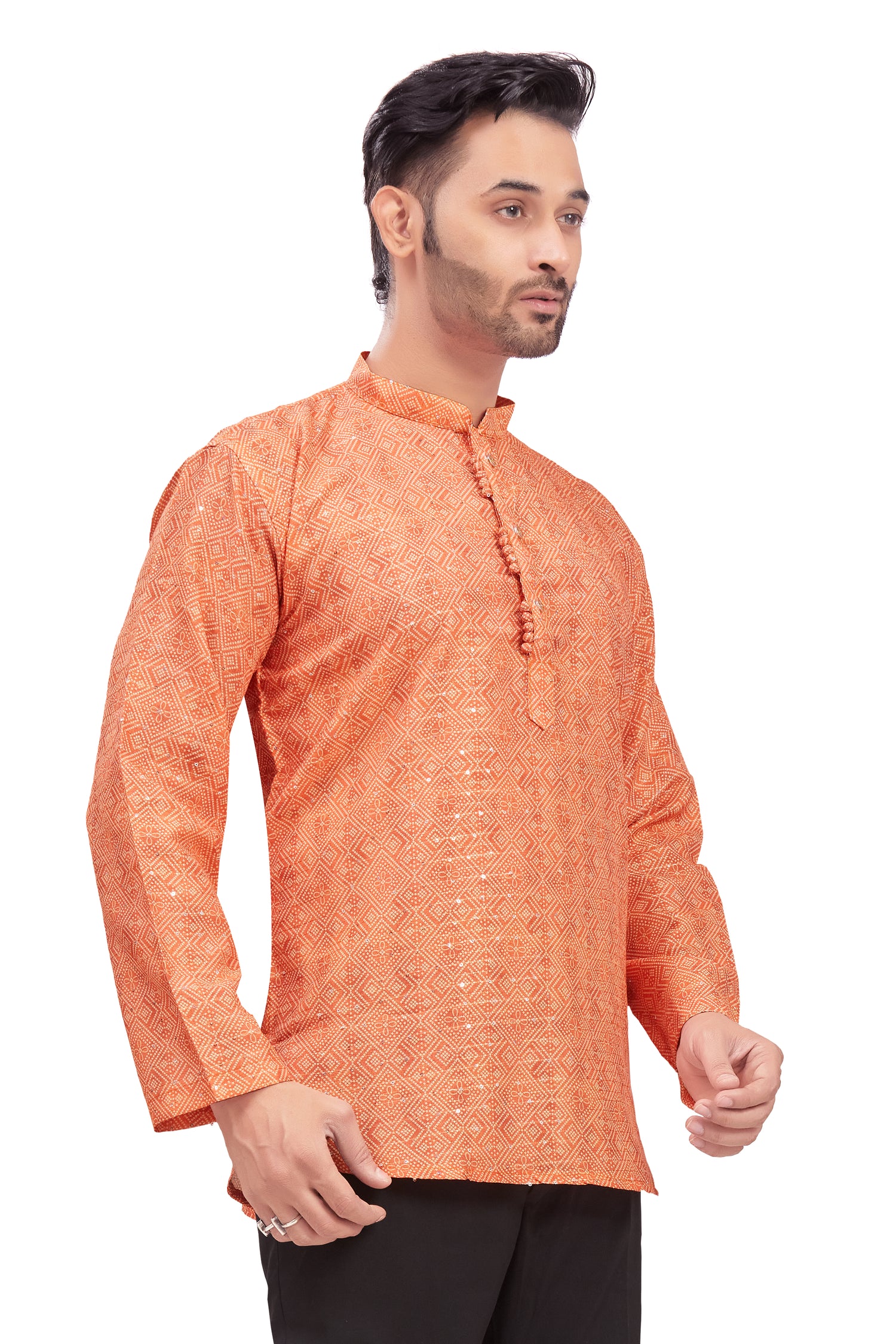 Mens Printed Kurti - Roop Darshan