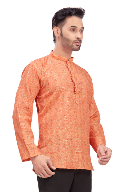 Mens Printed Kurti - Roop Darshan
