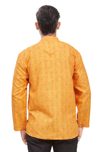 Mens Printed Kurti - Roop Darshan