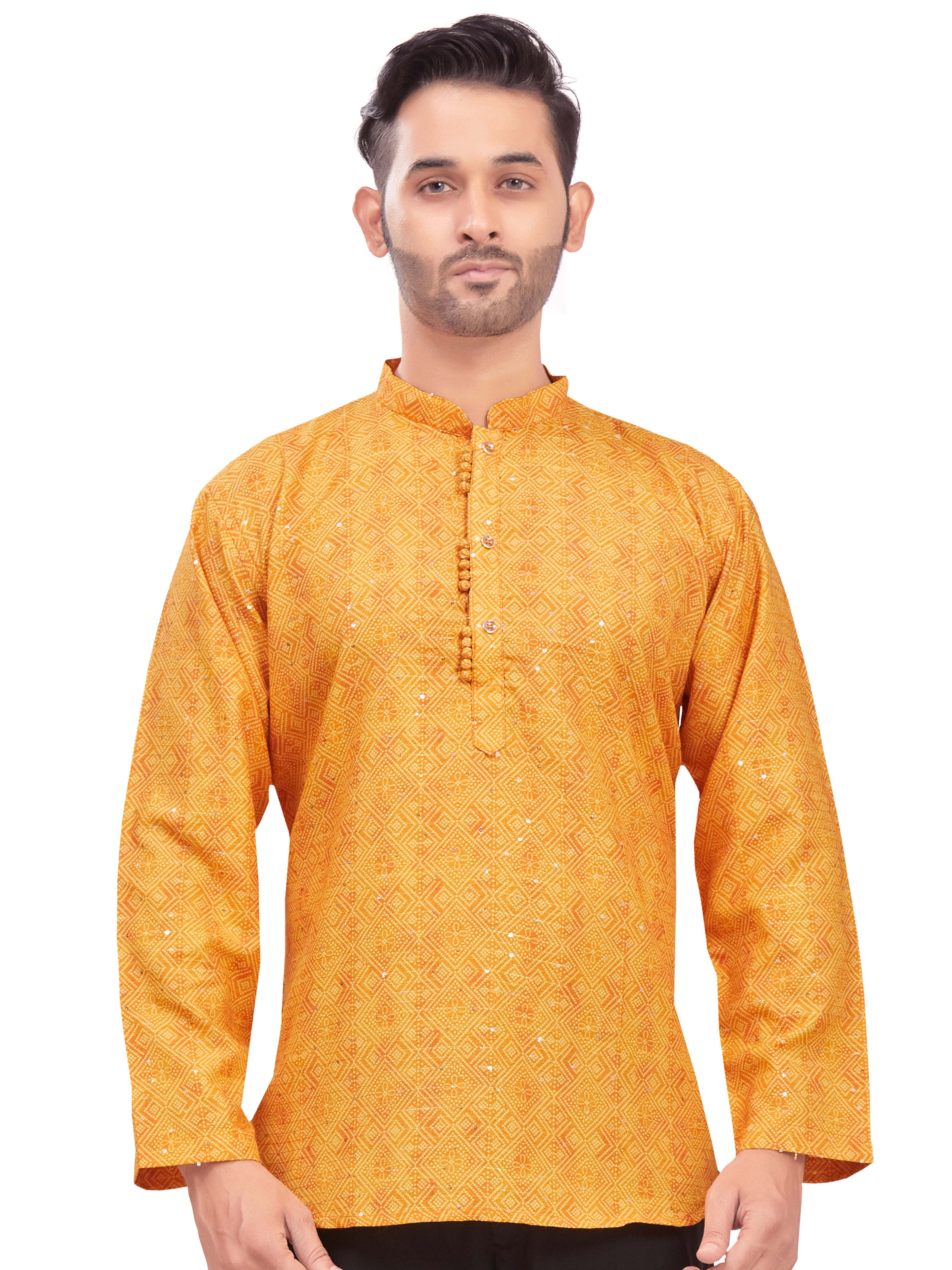 Mens Printed Kurti - Roop Darshan