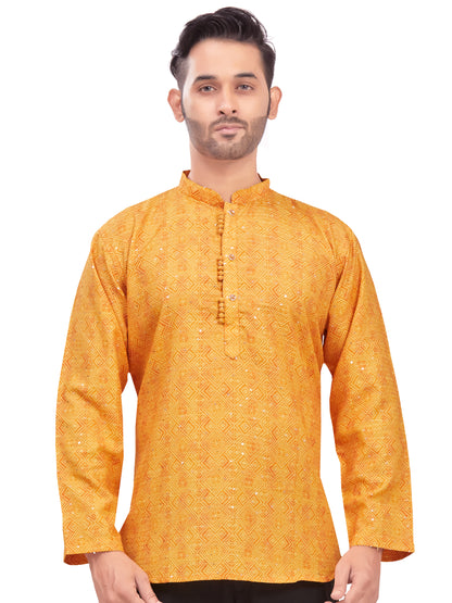 Mens Printed Kurti - Roop Darshan