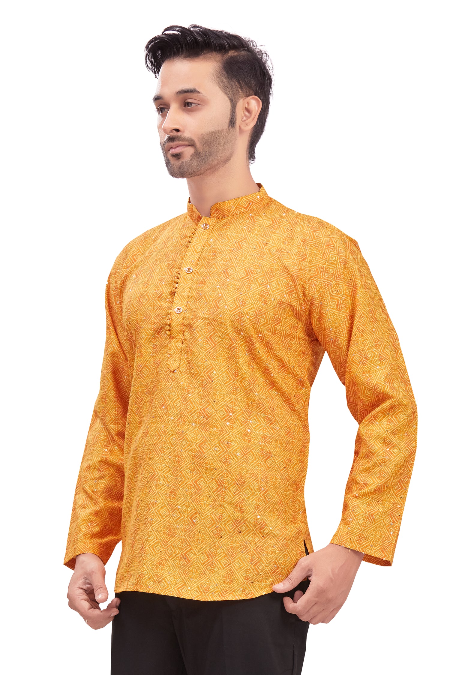 Mens Printed Kurti - Roop Darshan