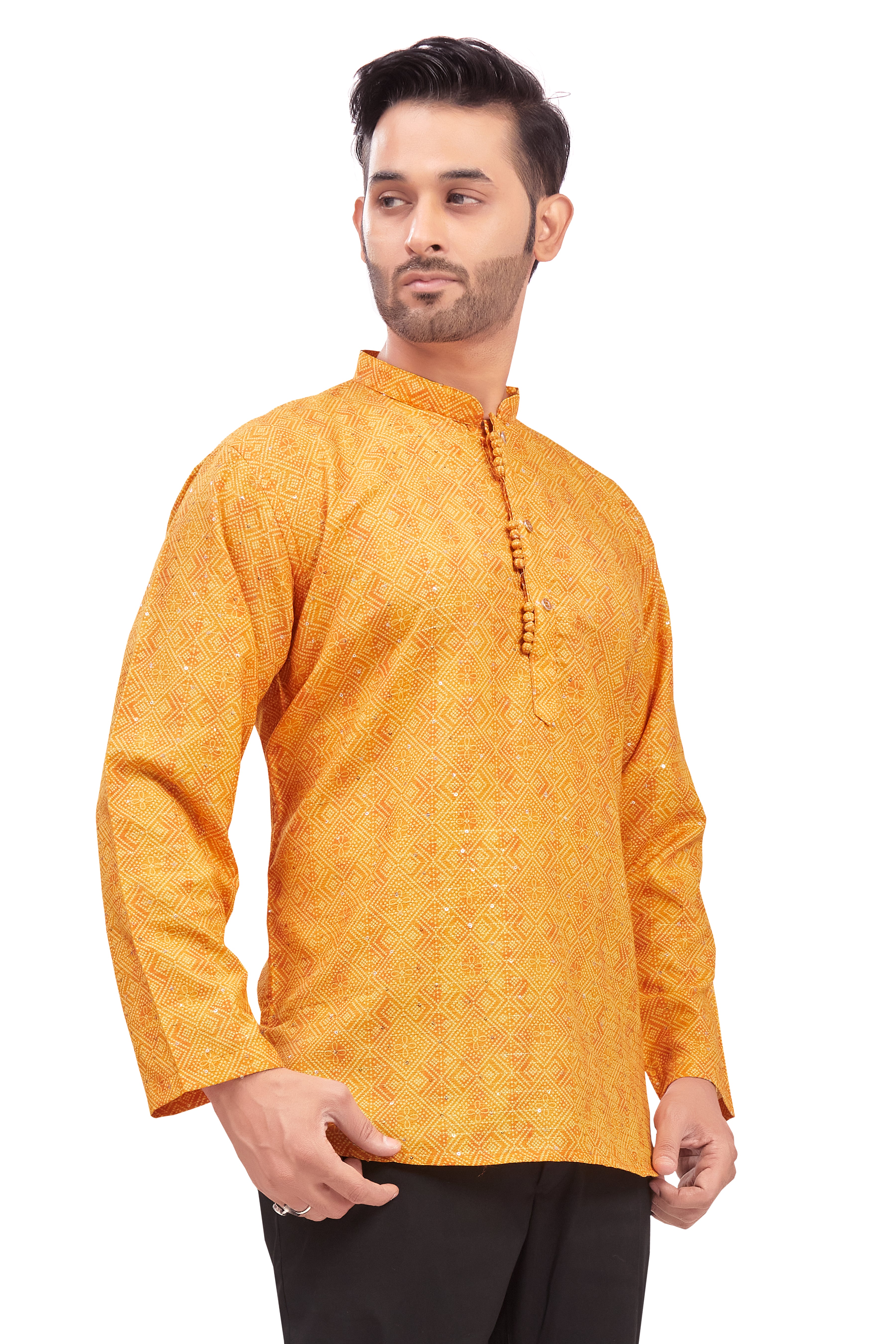 Mens Printed Kurti - Roop Darshan