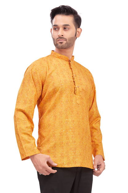 Mens Printed Kurti - Roop Darshan