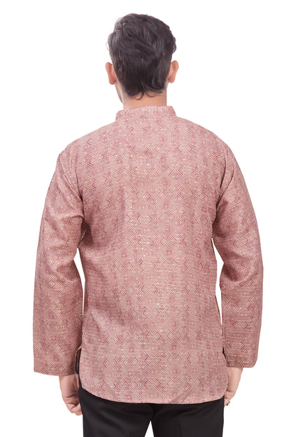 Mens Printed Kurti - Roop Darshan