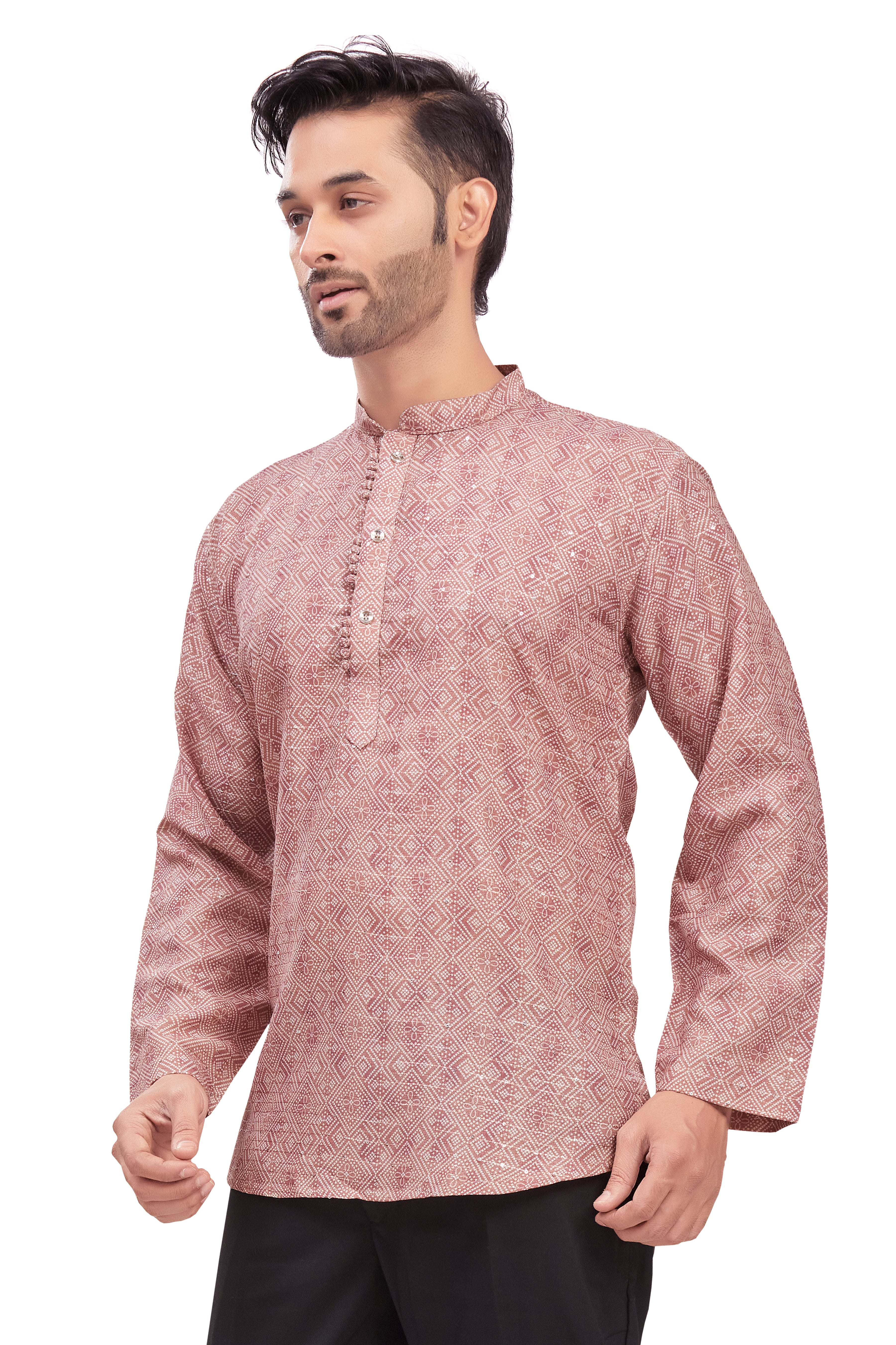 Mens Printed Kurti - Roop Darshan