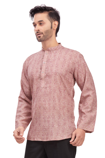 Mens Printed Kurti - Roop Darshan