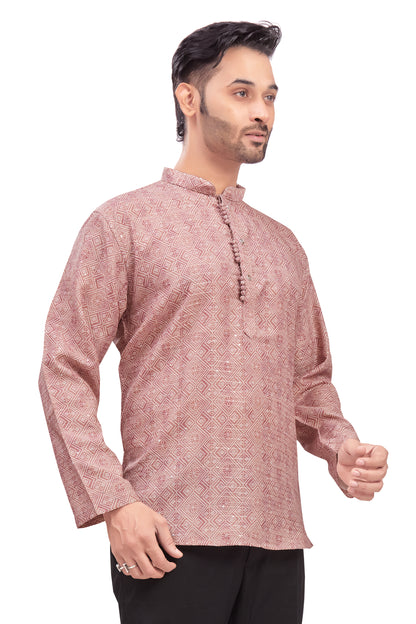 Mens Printed Kurti - Roop Darshan