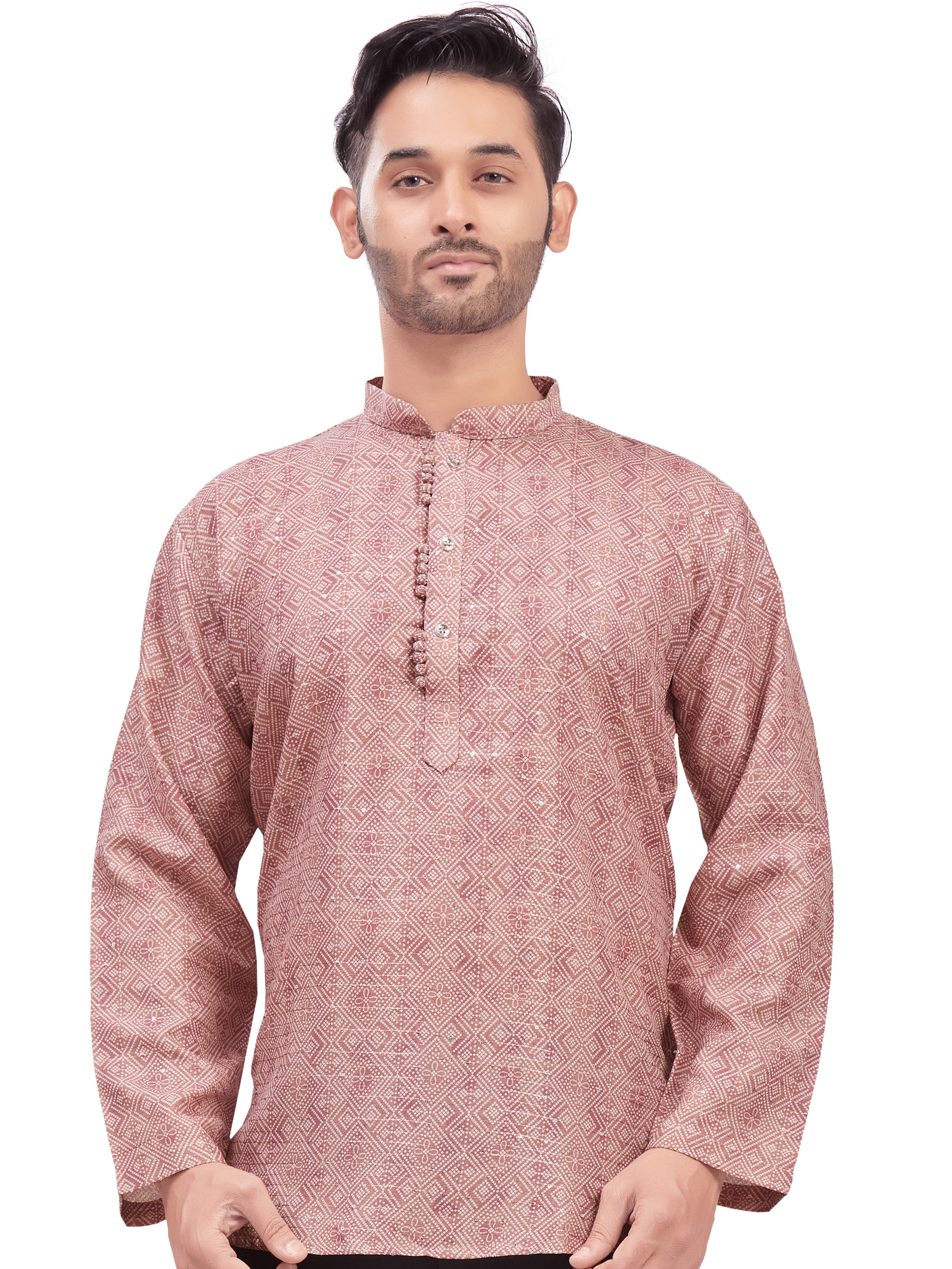 Mens Printed Kurti - Roop Darshan