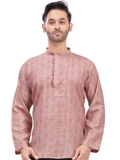 Mens Printed Kurti - Roop Darshan