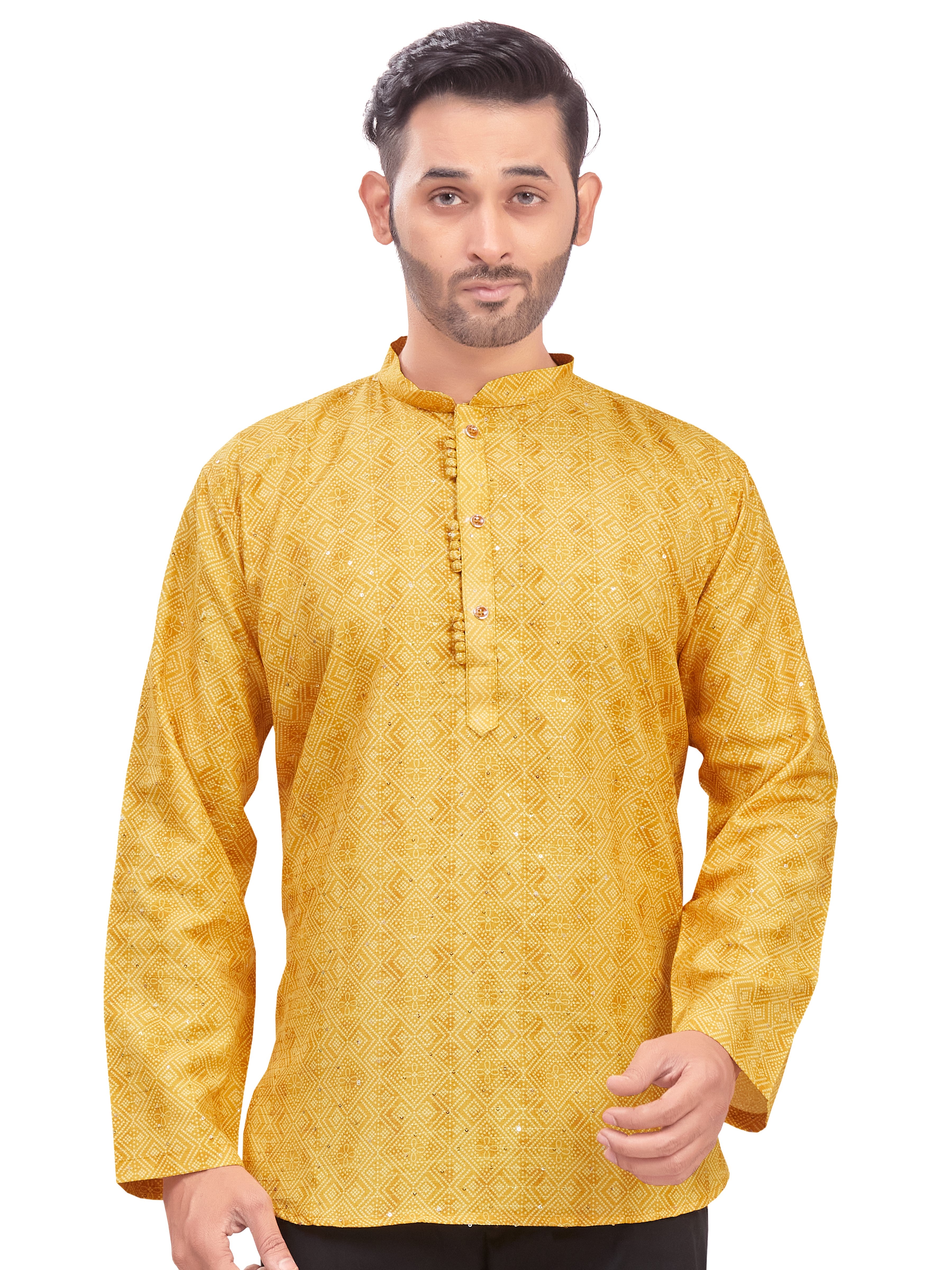 Mens Printed Kurti - Roop Darshan