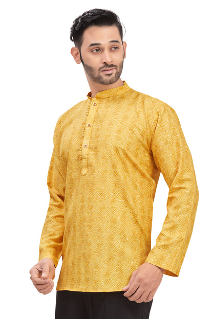 Mens Printed Kurti - Roop Darshan