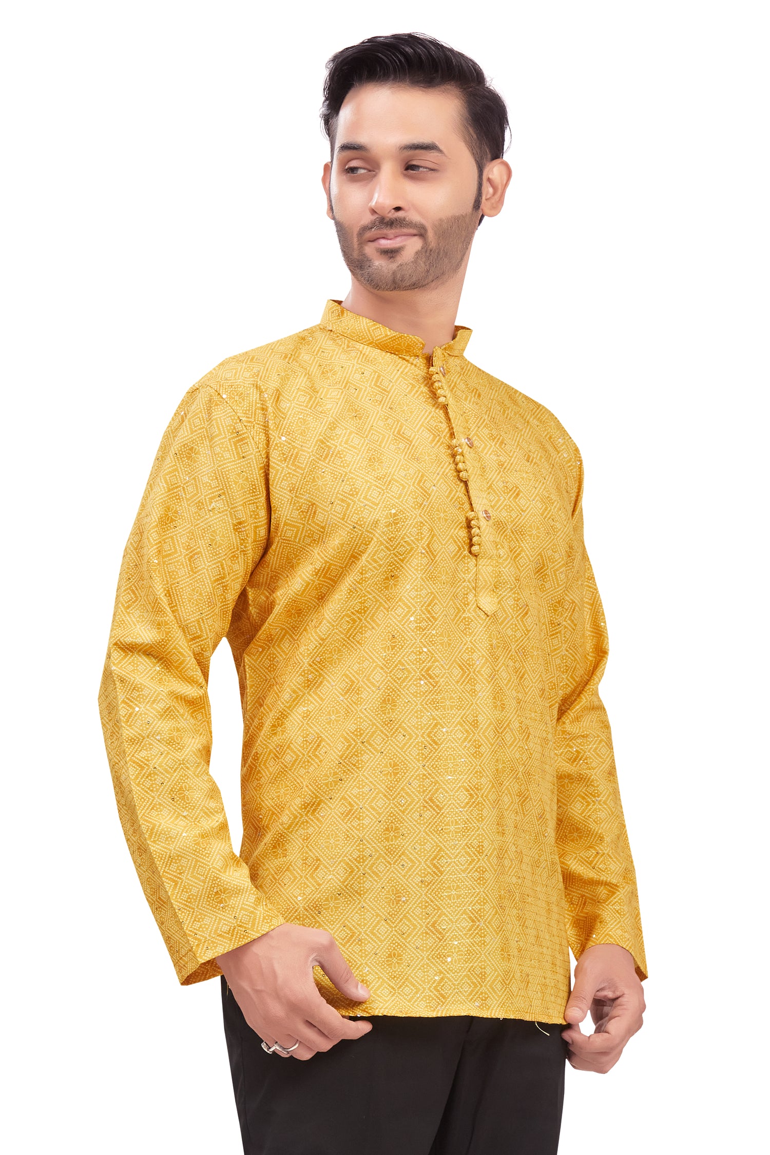 Mens Printed Kurti - Roop Darshan