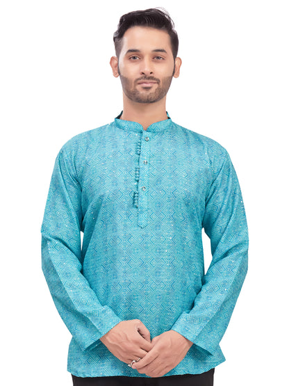 Mens Printed Kurti - Roop Darshan