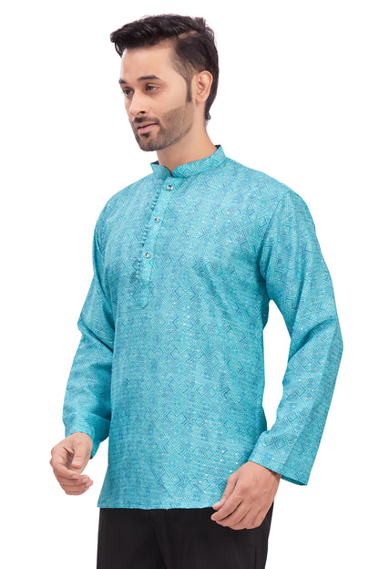 Mens Printed Kurti - Roop Darshan