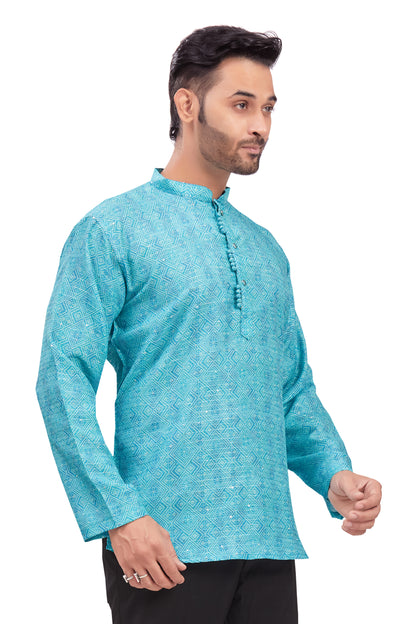 Mens Printed Kurti - Roop Darshan