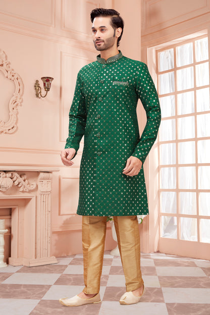 Mens Sequin Embroidered Kurta Set - Roop Darshan