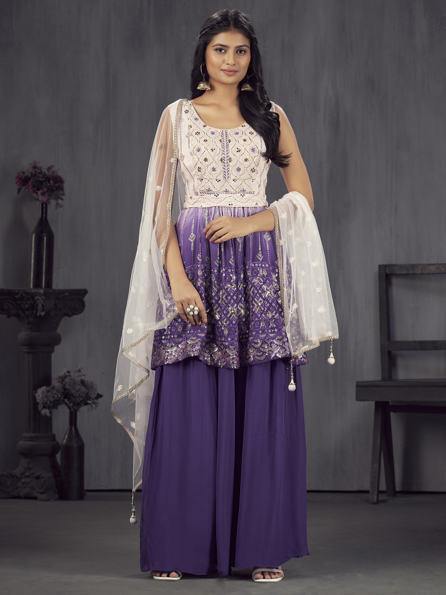 Lili Palazzo Suit - Roop Darshan