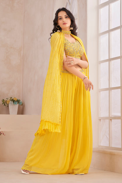 Krishna Palazzo Suit - Roop Darshan