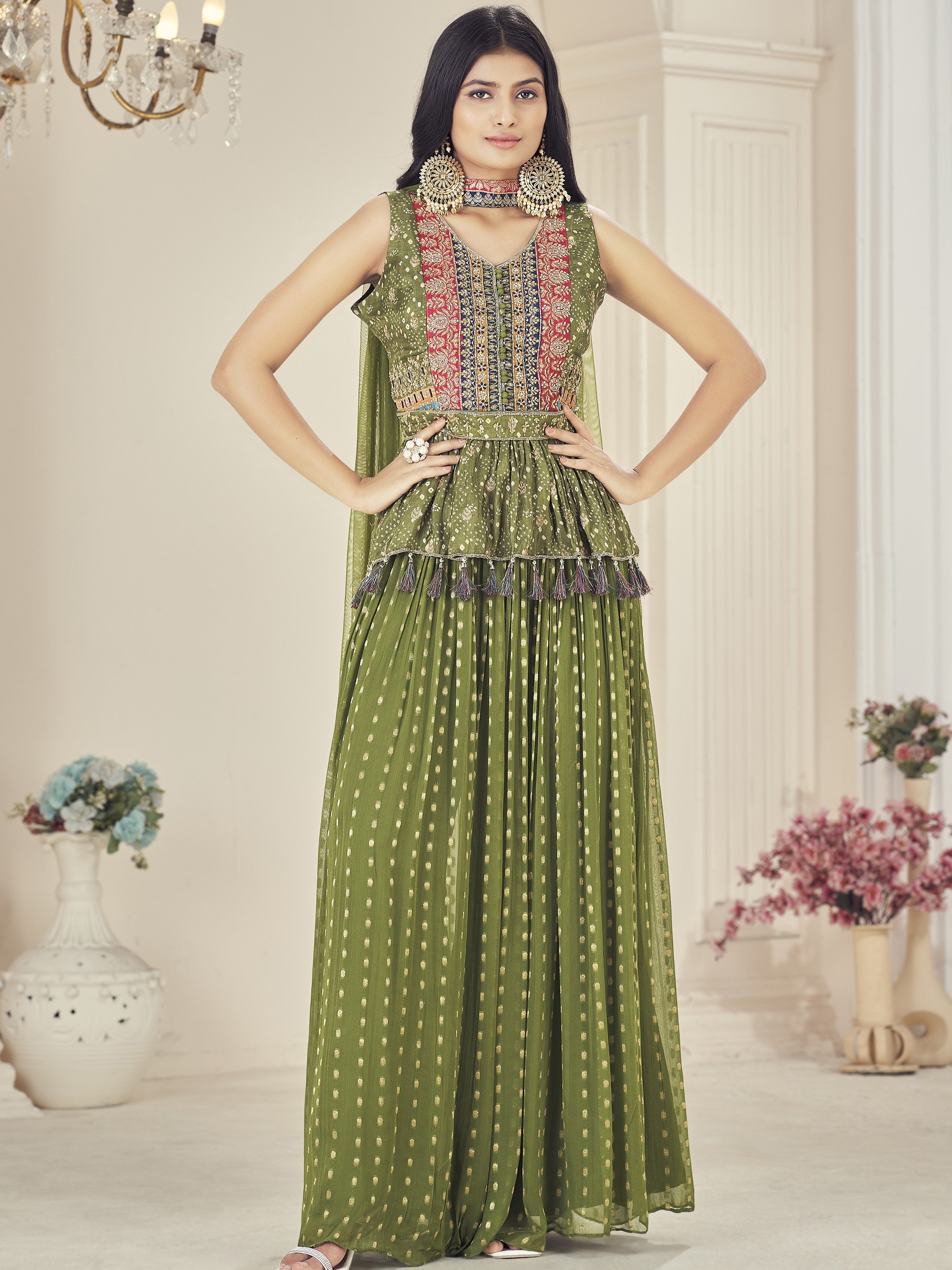 Heena Palazzo Suit - Roop Darshan