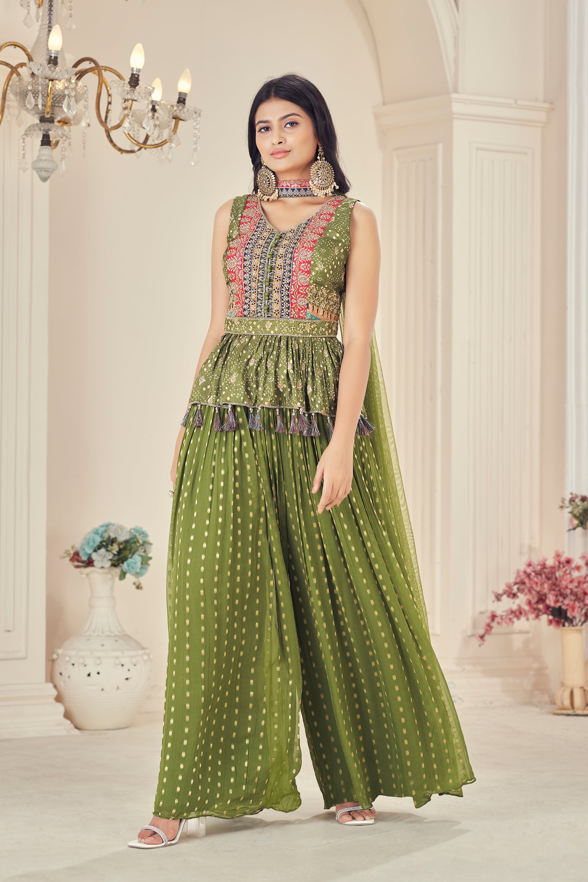 Heena Palazzo Suit - Roop Darshan