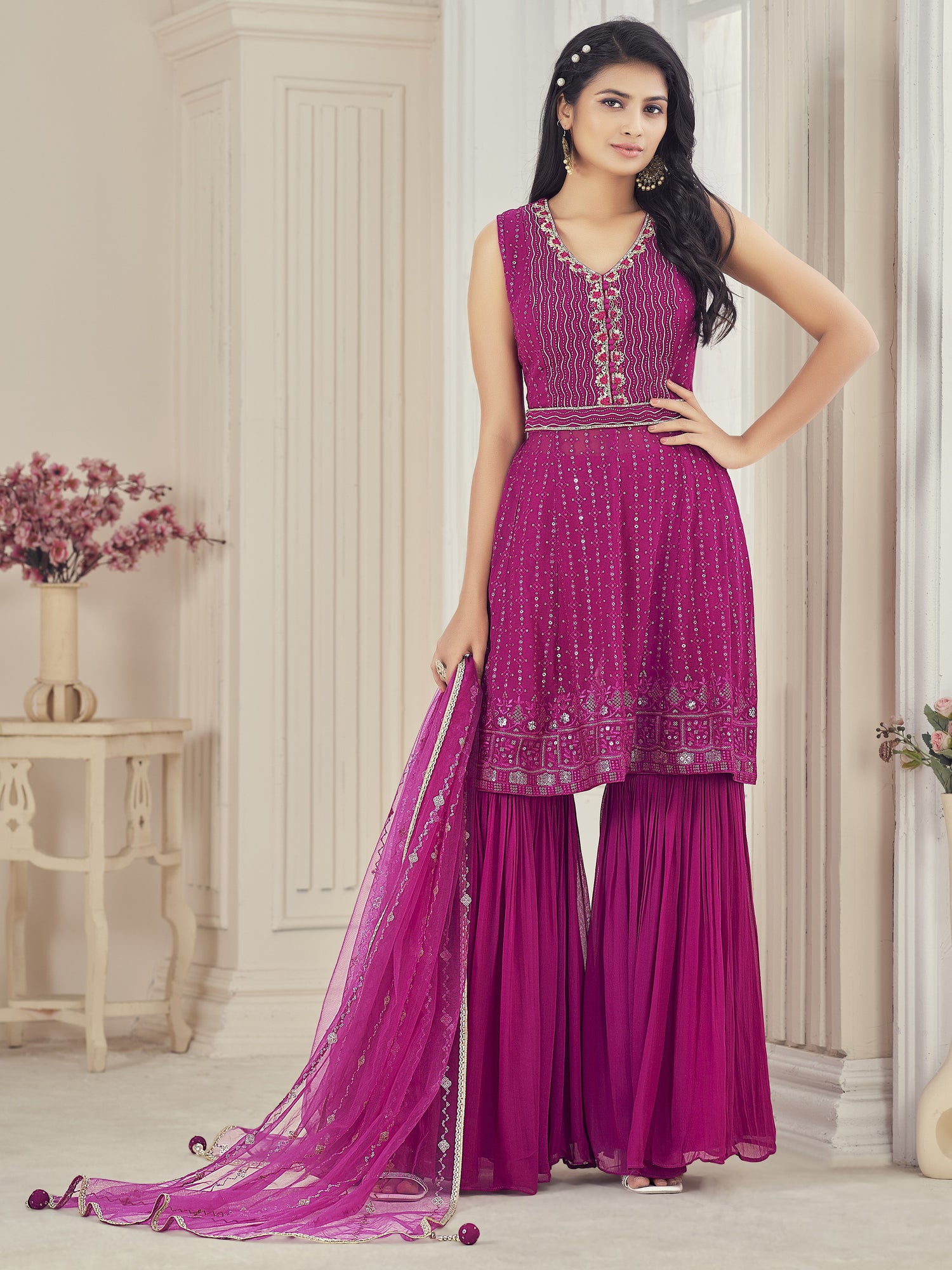 Deepa Sharara Suit - Roop Darshan