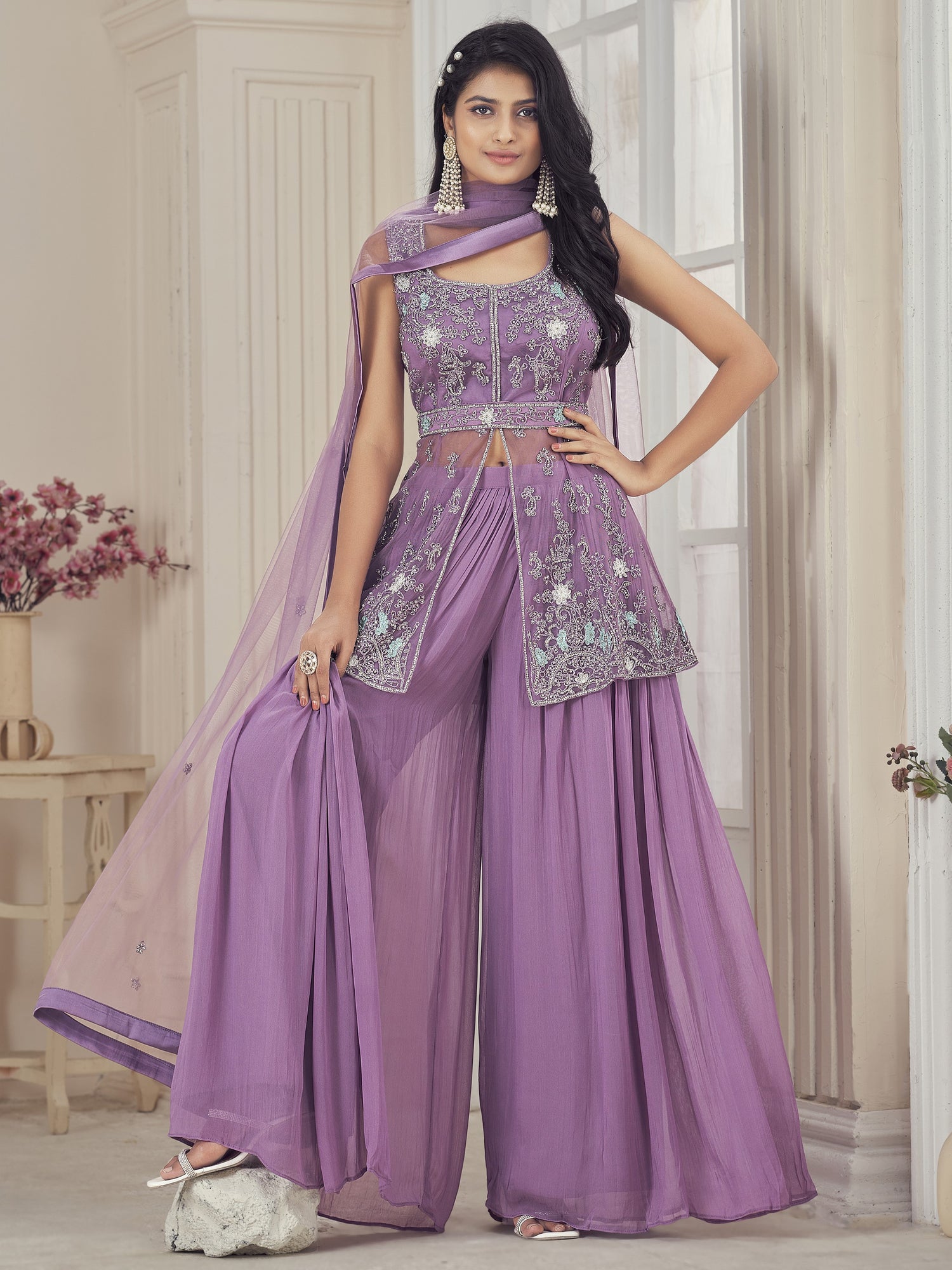 Kamya Palazzo Suit - Roop Darshan