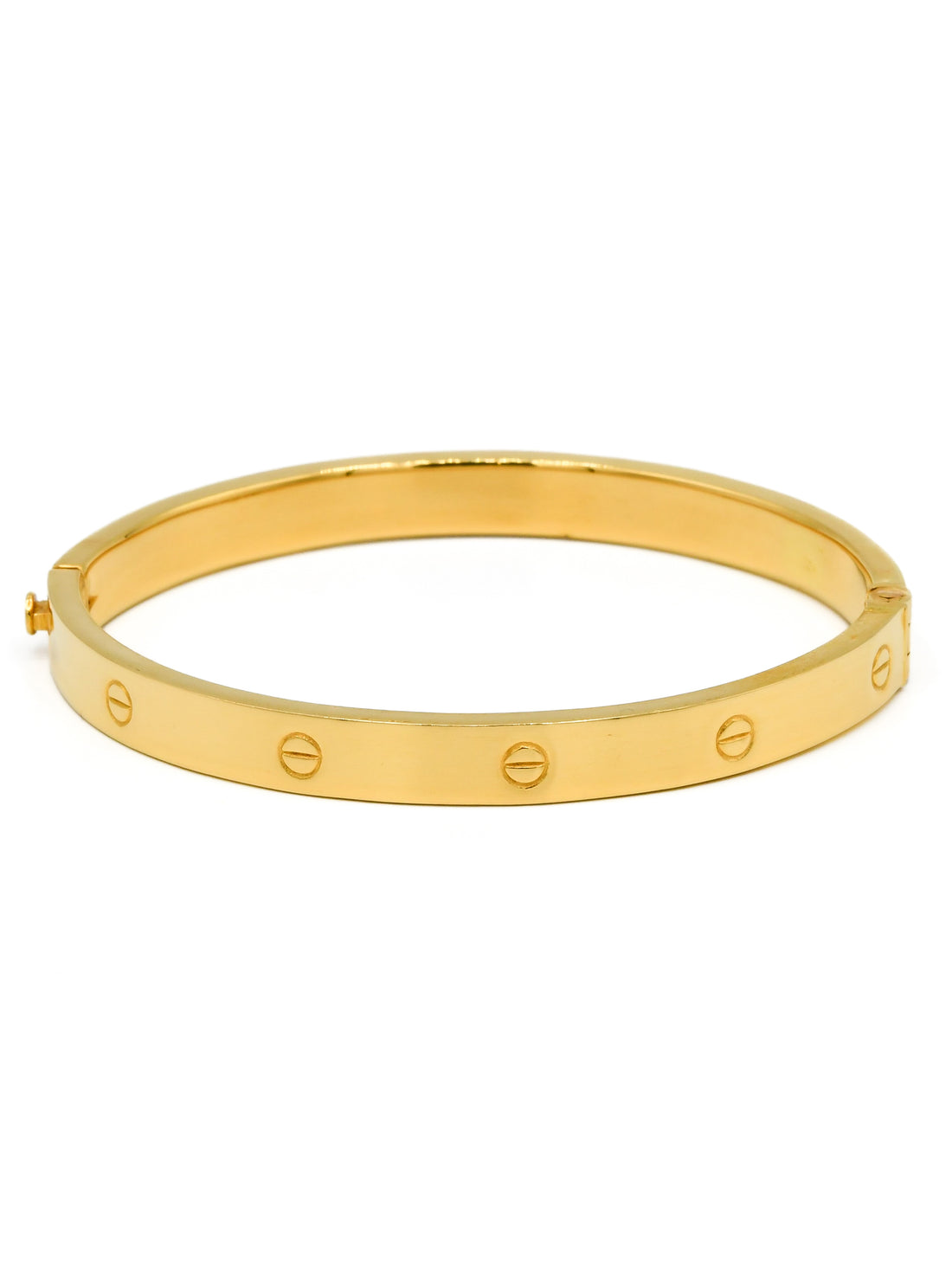22ct Gold Oval Shape 1 Piece Bangle - Roop Darshan